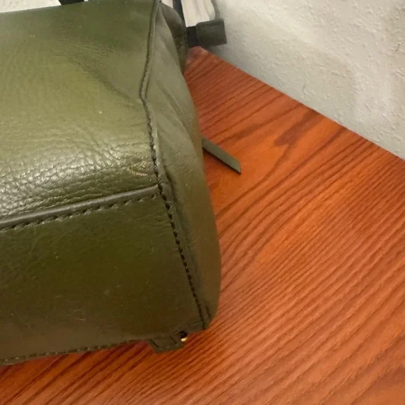 Fossil Olive Green Leather Backpack - Picture 9 of 16